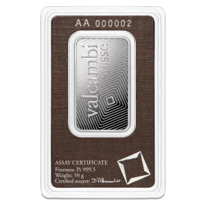 50g Platinum Bar | Valcambi