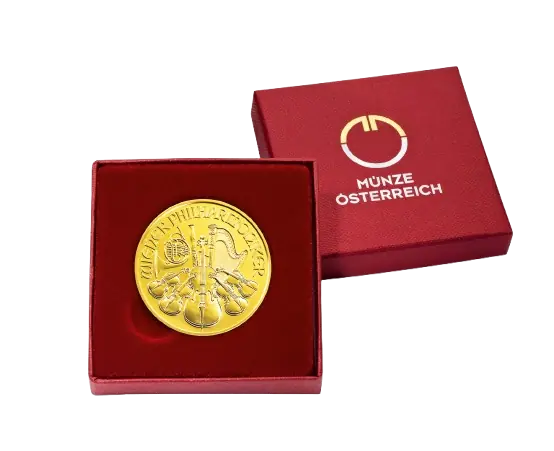 1/10 oz Vienna Philharmonic Case | Christmas Design