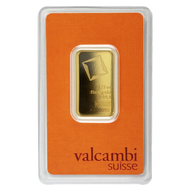 1/2 oz Gold Bar | Valcambi