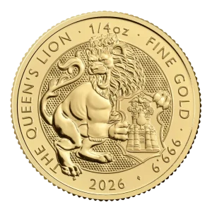 1/4 Tudor Beasts Queens Lion Gold Coin | 2026