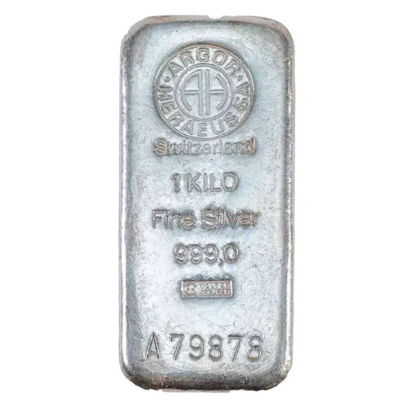 1 Kilo Silver Bar | Argor-Heraeus