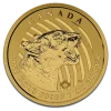 1 oz Call of the Wild Growling Cougar .99999 Gold Coin (2015)