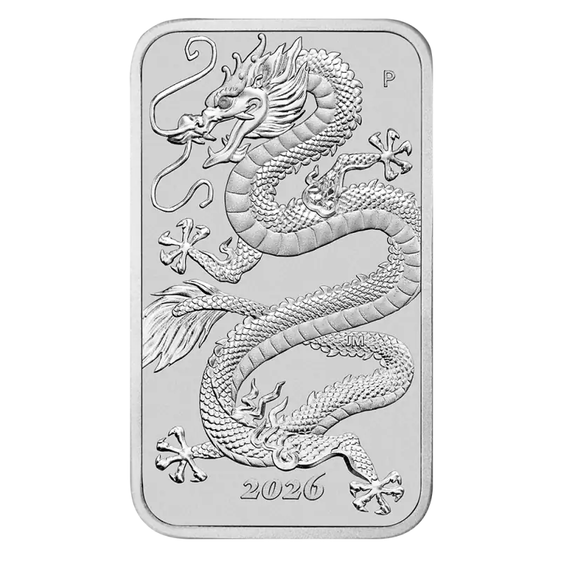 1 oz Dragon Rectangular Silver Coin | 2026