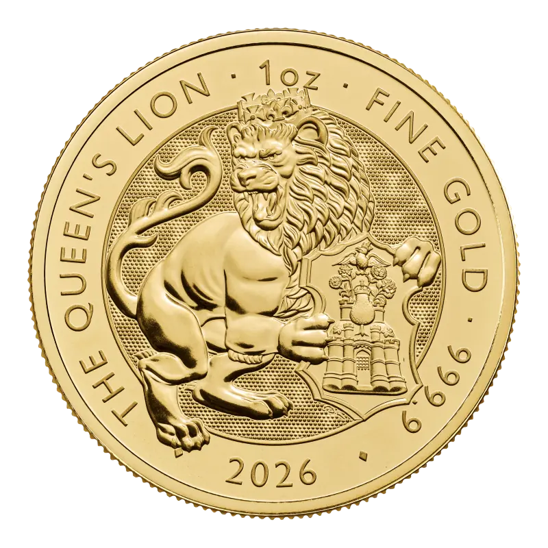 1 oz Tudor Beasts Queens Lion Gold Coin | 2026
