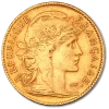 10 French Francs Marianne Rooster Gold Coin | 1899-1914