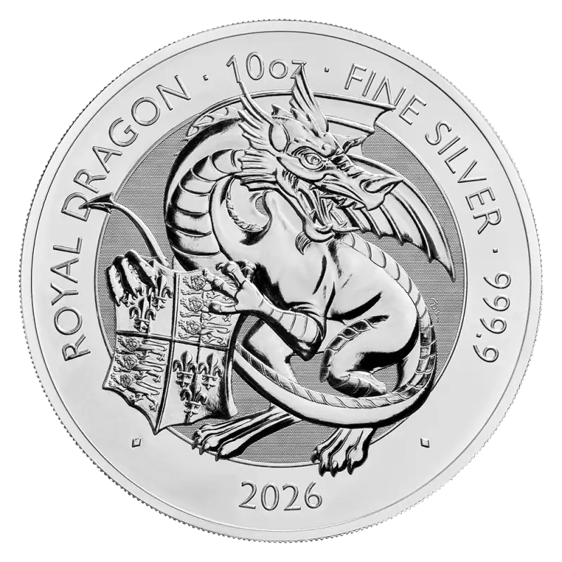 10 oz Tudor Beasts Royal Dragon Silver Coin | 2026