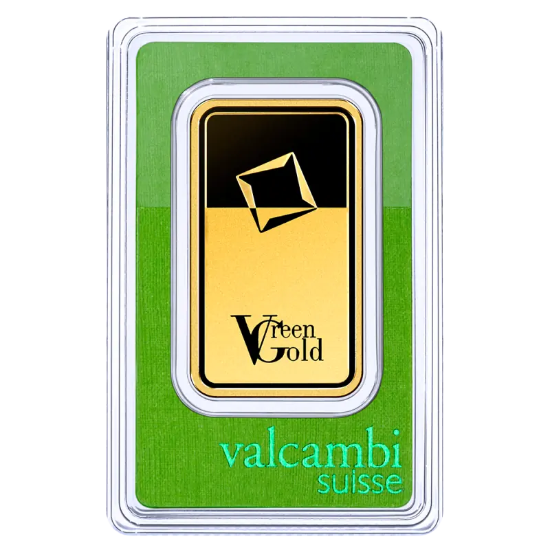 100g Gold Bar | Valcambi | Green Gold