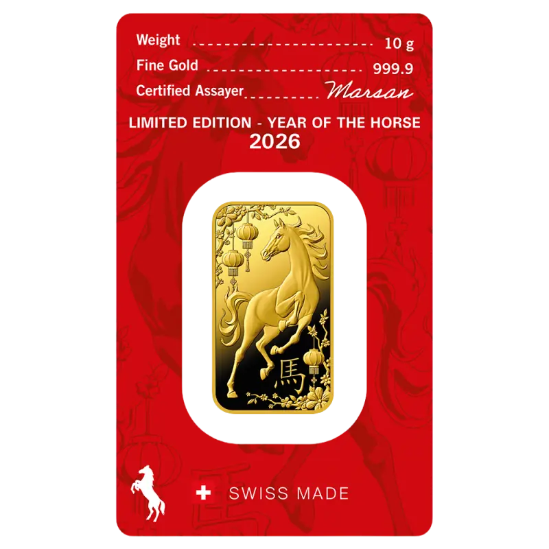 10g Gold Bar | Argor-Heraeus | Year Of The Horse | 2026