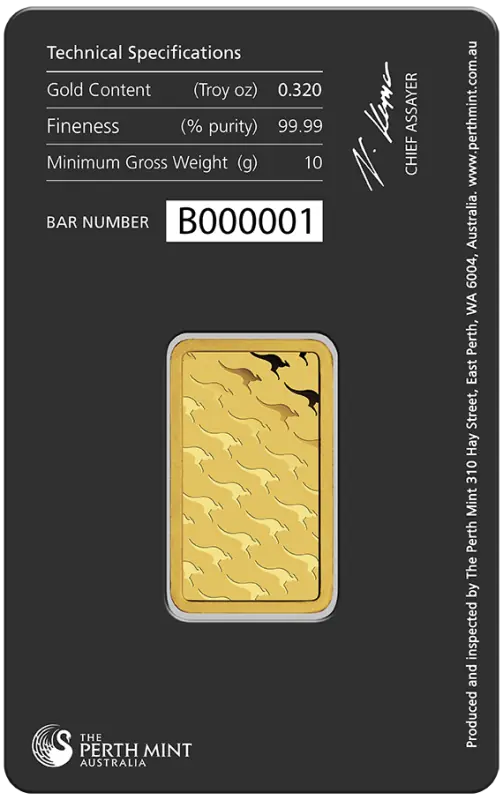 10g Gold Bar | Perth Mint