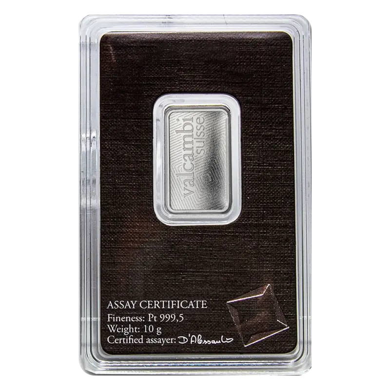 10g Platinum Bar | Valcambi
