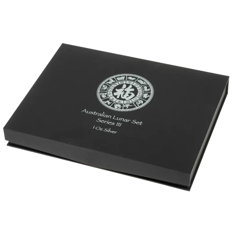 12 x 1 oz Lunar III Silver Coin Box