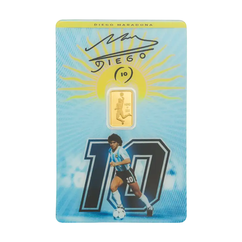 1g Diego Maradona Gold Bar | PAMP