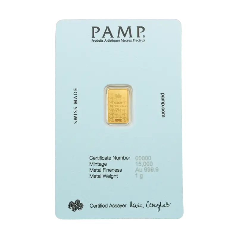 1g Diego Maradona Gold Bar | PAMP