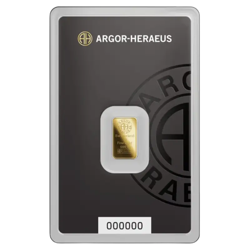 1g Gold Bar | Argor-Heraeus