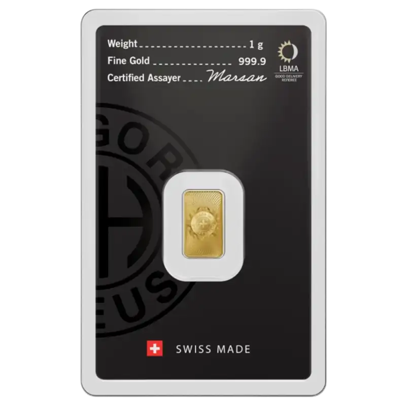 1g Gold Bar | Argor-Heraeus