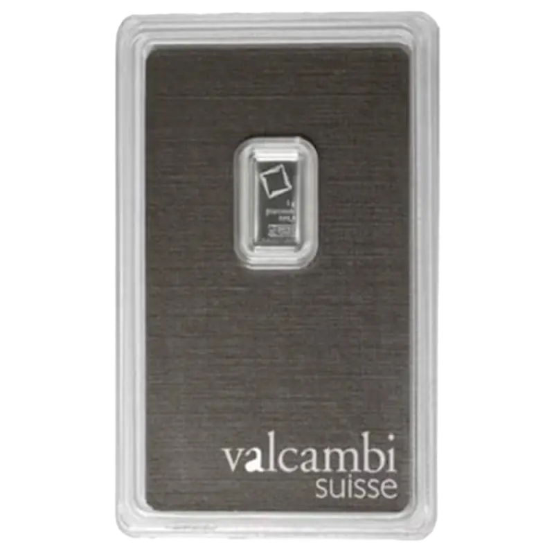 1g Platinum Bar | Valcambi