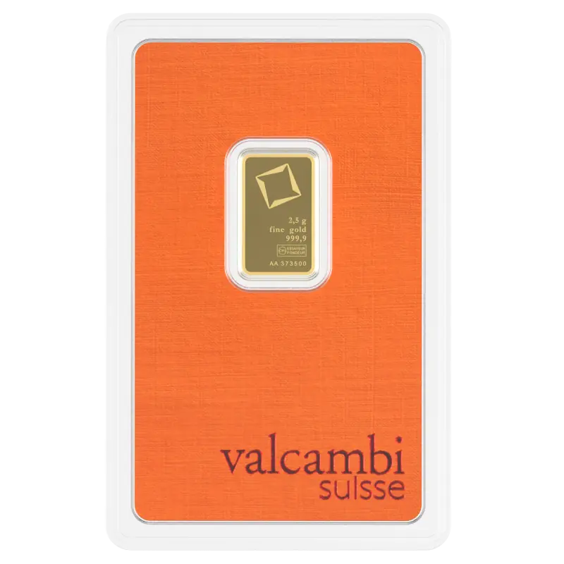 2.5g Gold Bar | Valcambi