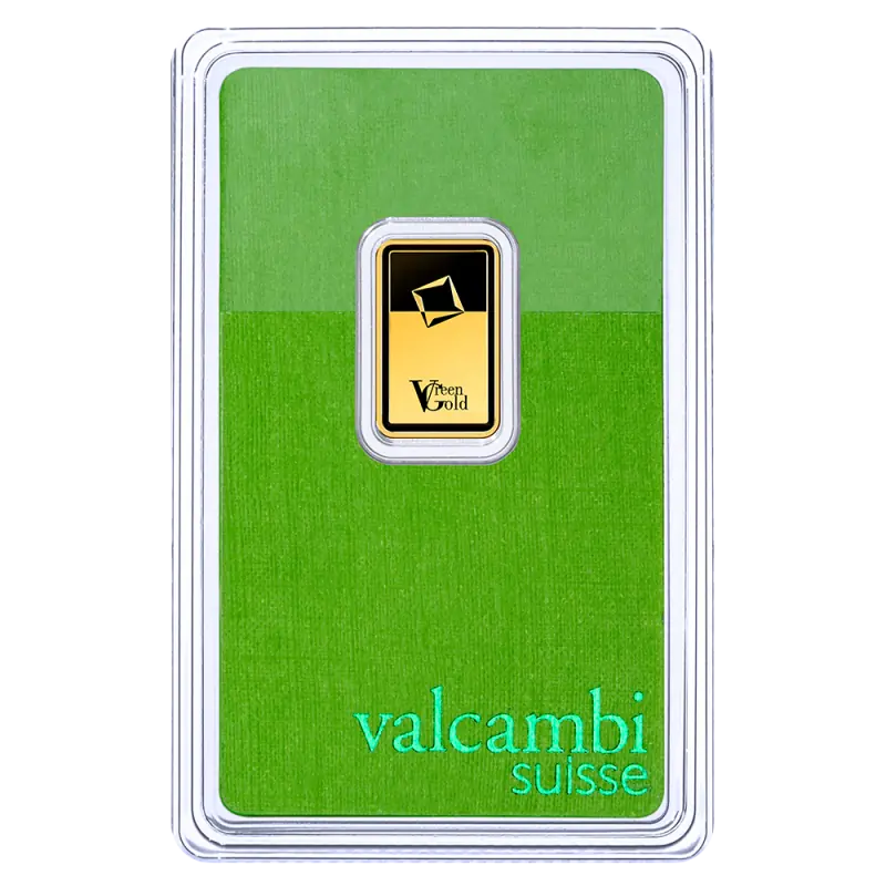 2.5g Gold Bar | Valcambi | Green Gold