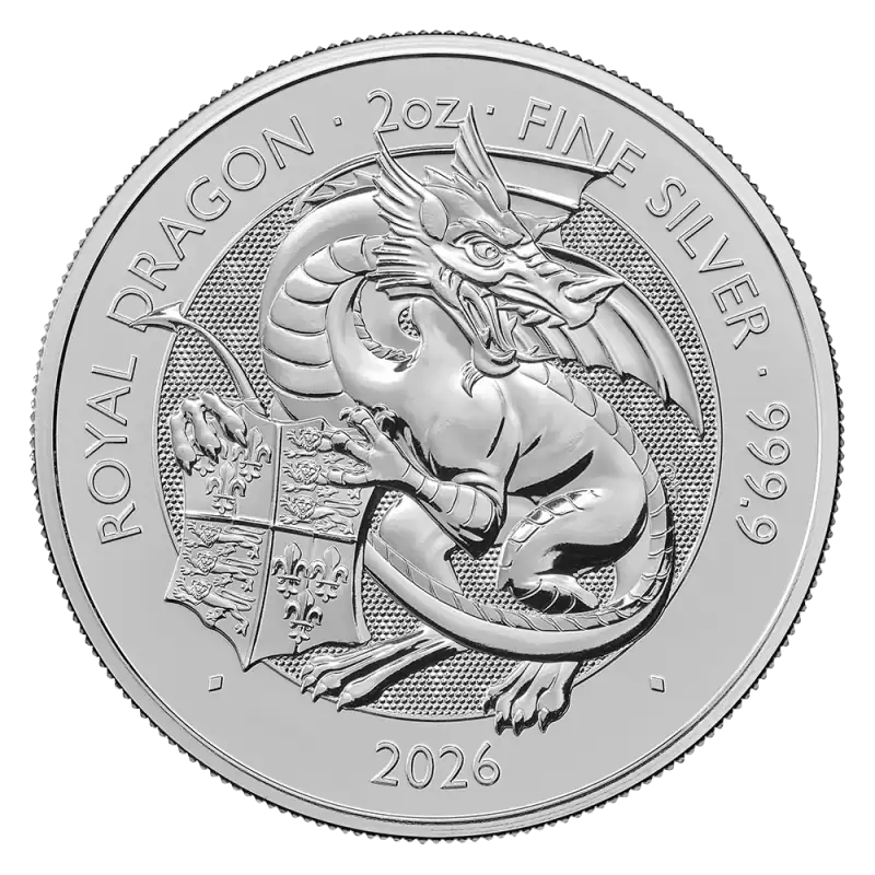 2 oz Tudor Beasts Royal Dragon Silver Coin | 2026