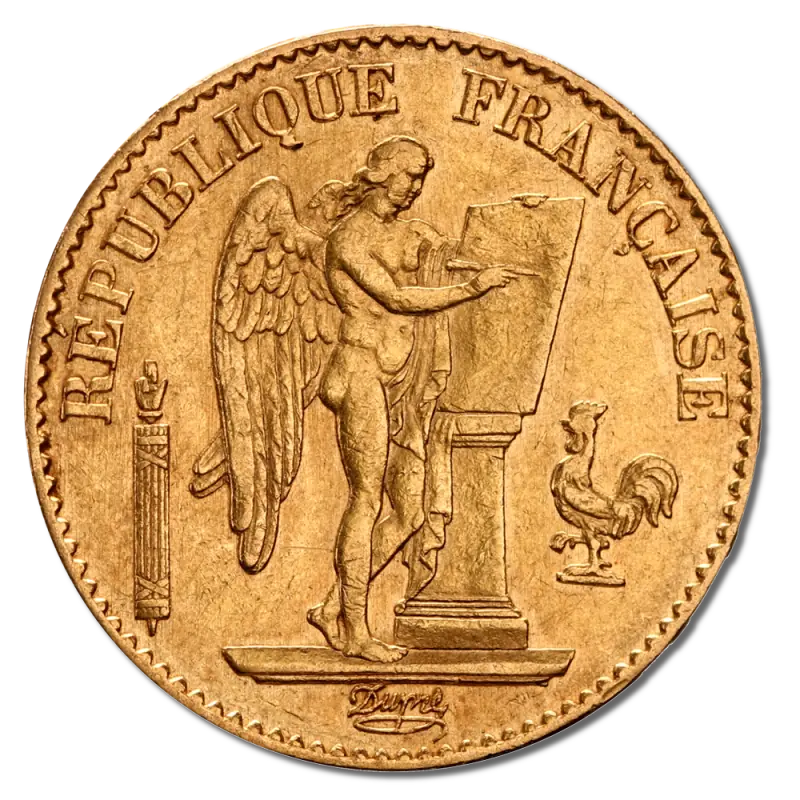 20 French Francs Angel (Génie) 3rd Republic | Gold | 1871-1898