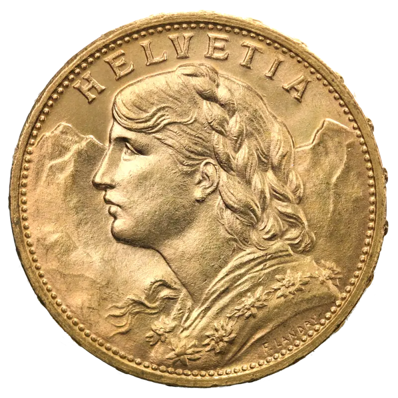 20 Swiss Francs Vreneli Gold | 1897-1949 | 2nd choice