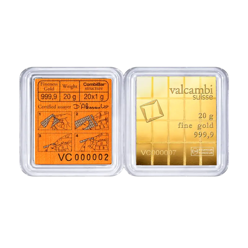 20 x 1g CombiBar® | Gold | Valcambi