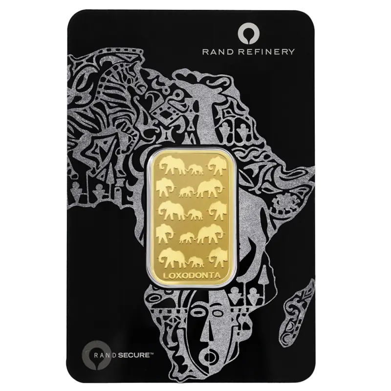 20g Gold Bar | Loxodonta Africana | Rand Refinery