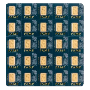 25 x 1g PAMP Multigram Gold Bar