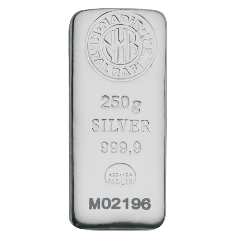 250g Silver Bar | Nadir Metal Rafineri