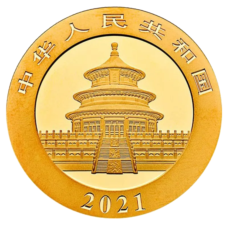 30g China Panda Gold Coin (2021)