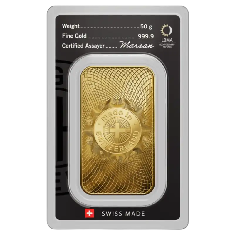 50g Gold Bar | Argor-Heraeus | Minted