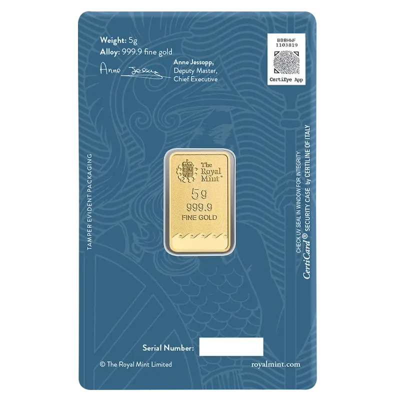 5g Britannia Gold Bar | Royal Mint