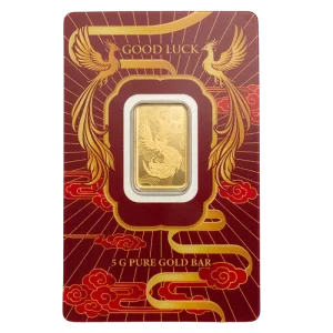 5g Gold Bar Good Luck Phoenix | PAMP