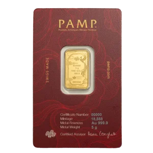 5g Gold Bar Good Luck Phoenix | PAMP