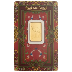 5g Gold Bar | PAMP | Arabian Camel with frame