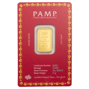 5g Gold Bar | PAMP | Diwali Lakshmi & Sacred Cow