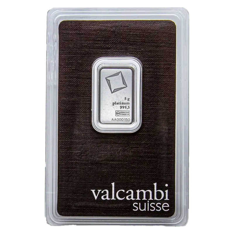 5g Platinum Bar | Valcambi