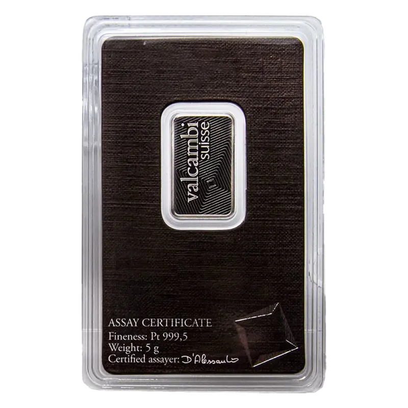 5g Platinum Bar | Valcambi