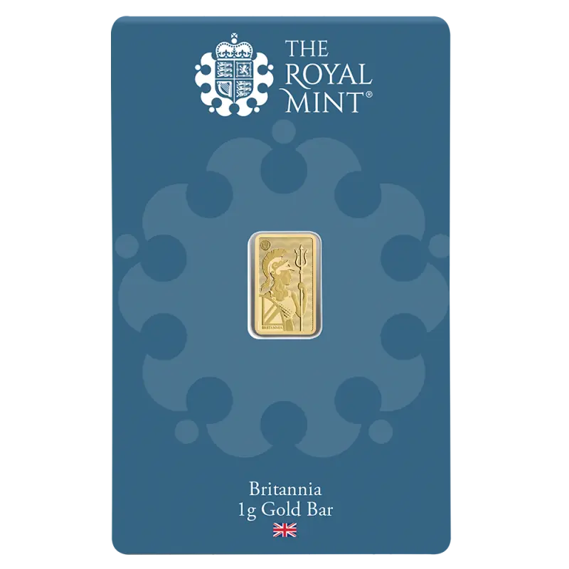 1g Britannia Gold Bar | Royal Mint