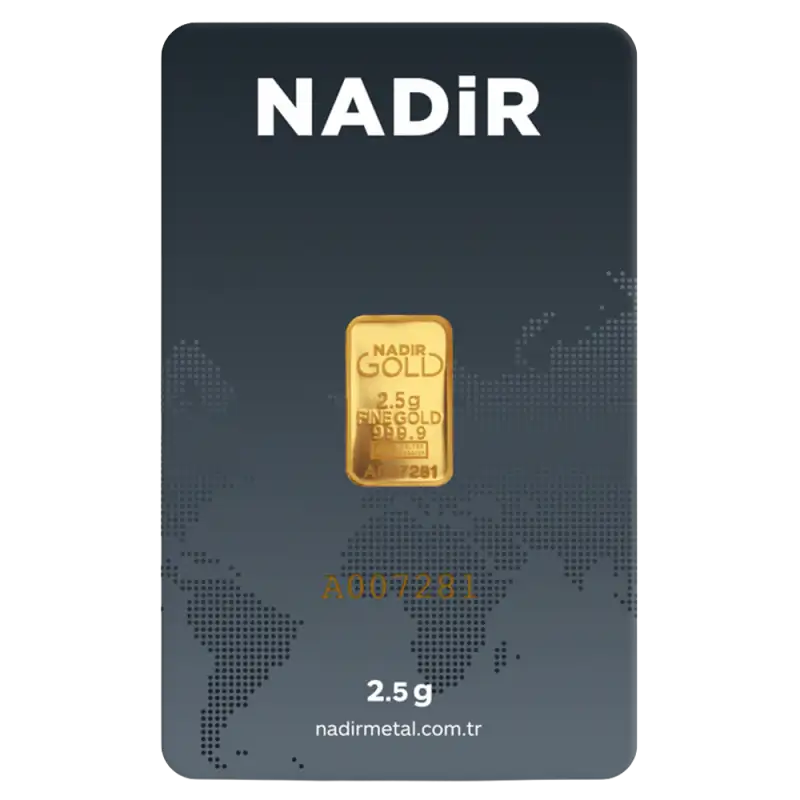 2.5g Gold Bar | Nadir | LBMA