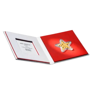 5 x 1g CombiBar Star | Gold | Valcambi | Glittering Stars