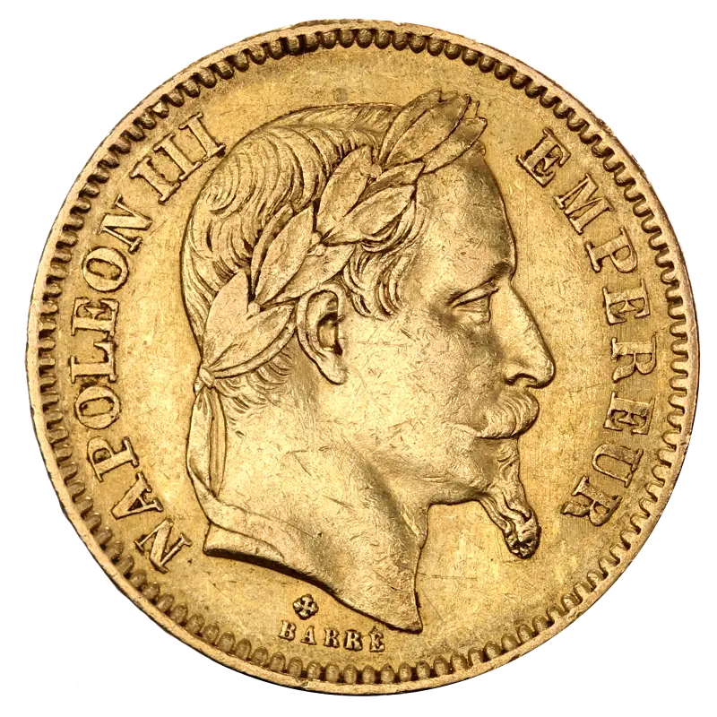 20 French Francs Napoléon III w. Laurel | Gold | 1861-1870