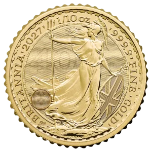 1/10 oz Britannia Charles III Gold Coin | 2027 – 40th Anniversary
