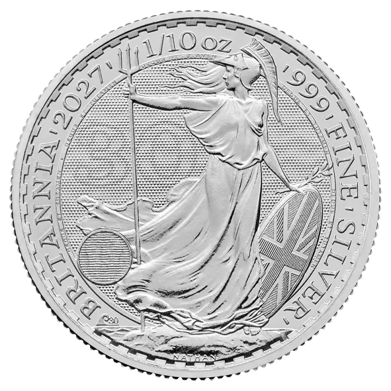 1/10 oz Britannia Charles III Silver Coin | 2027 – 30th Anniversary