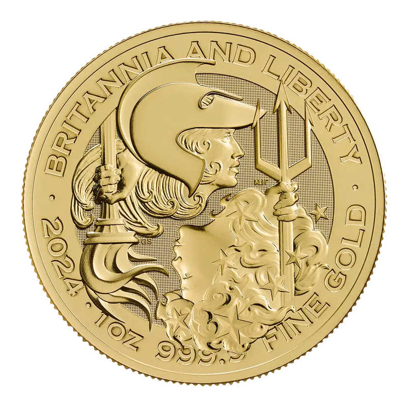 1 oz Britannia and Liberty Gold Coin | 2024
