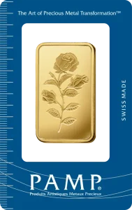 1 oz Gold Bar | PAMP Rose