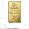 1 oz Gold Bar | PAMP Rose