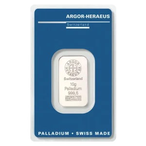 10g Palladium Bar | Argor-Heraeus