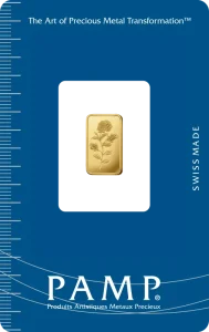 1g Gold Bar | PAMP Rose