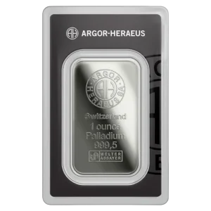 1 oz Palladium Bar | Argor Heraeus